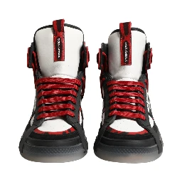 Multicolor Leather High Top Sneakers Shoes