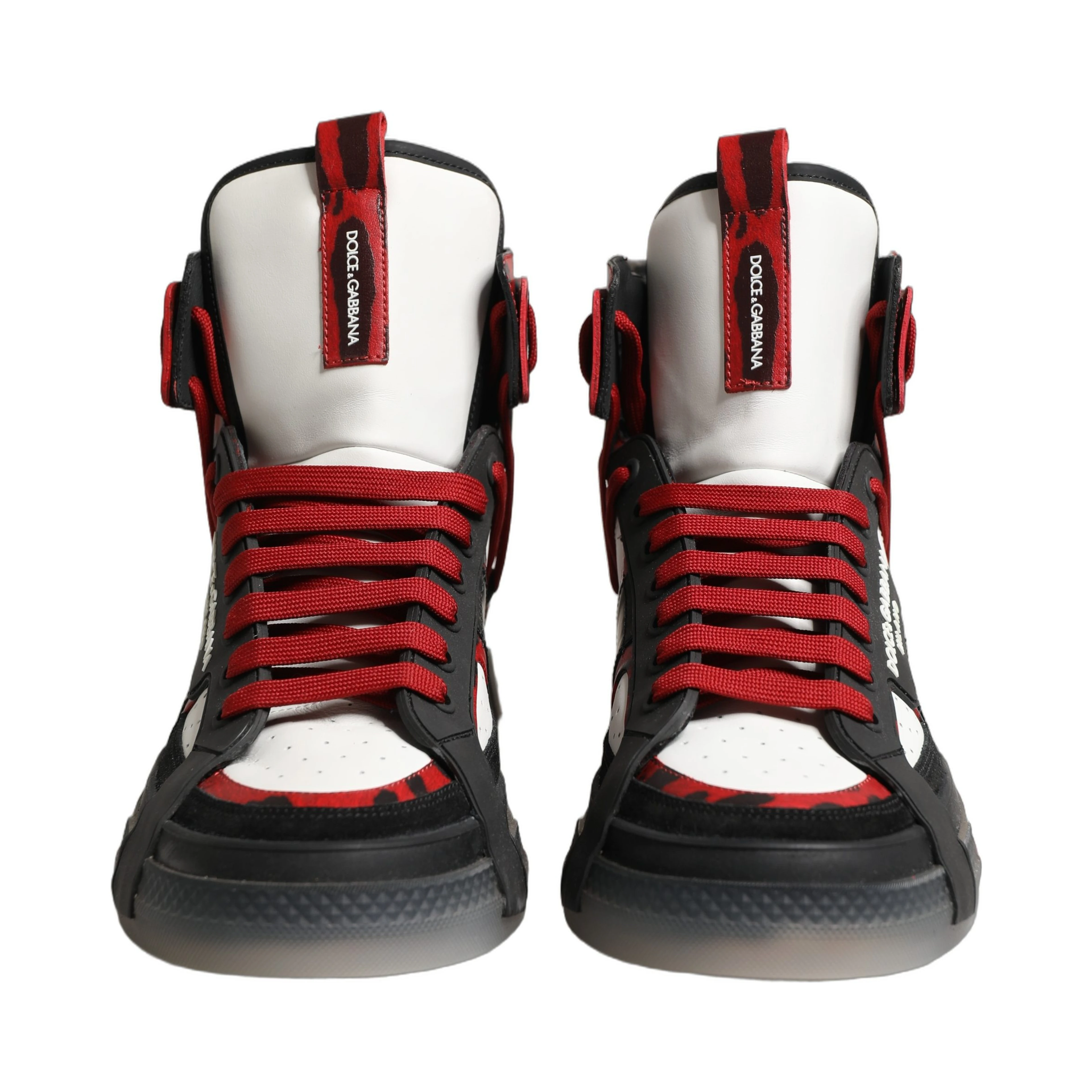 Multicolor Leather High Top Sneakers Shoes