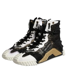 Black Gold NS1 High Top Sneakers Shoes