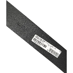 Black Leather Silver Tone Square Buckle Belt