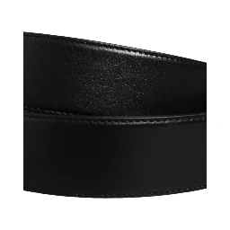 Black Leather Bee Accent Metal Buckle Belt