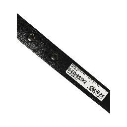 Black Leather Silver Tone Metal Buckle Belt
