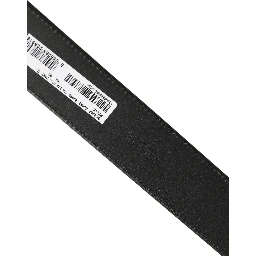 Black Leather Bee Accent Metal Buckle Belt