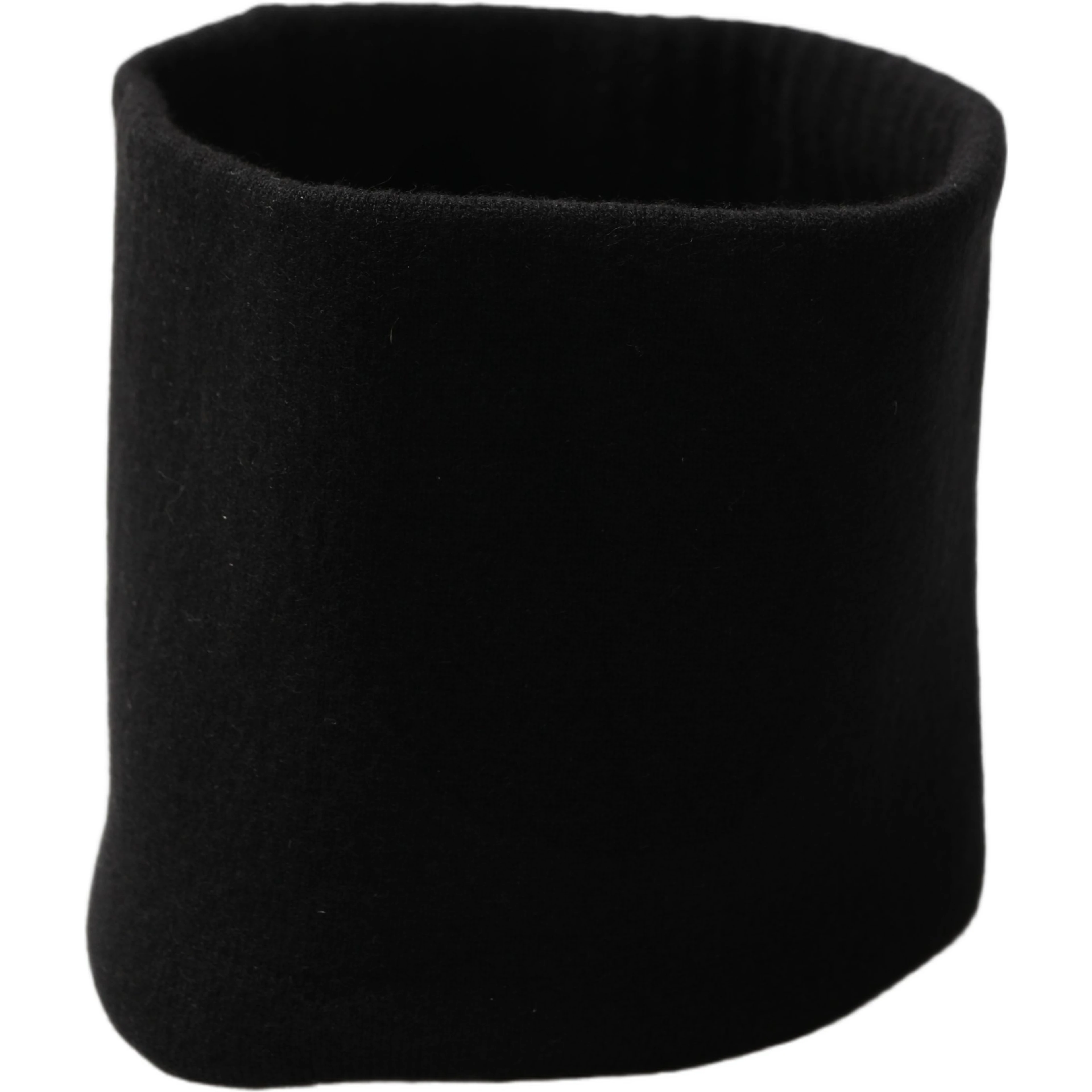 Men Black Cashmere Knitted Neck Warmer Scarf