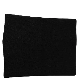 Men Black Cashmere Knitted Neck Warmer Scarf