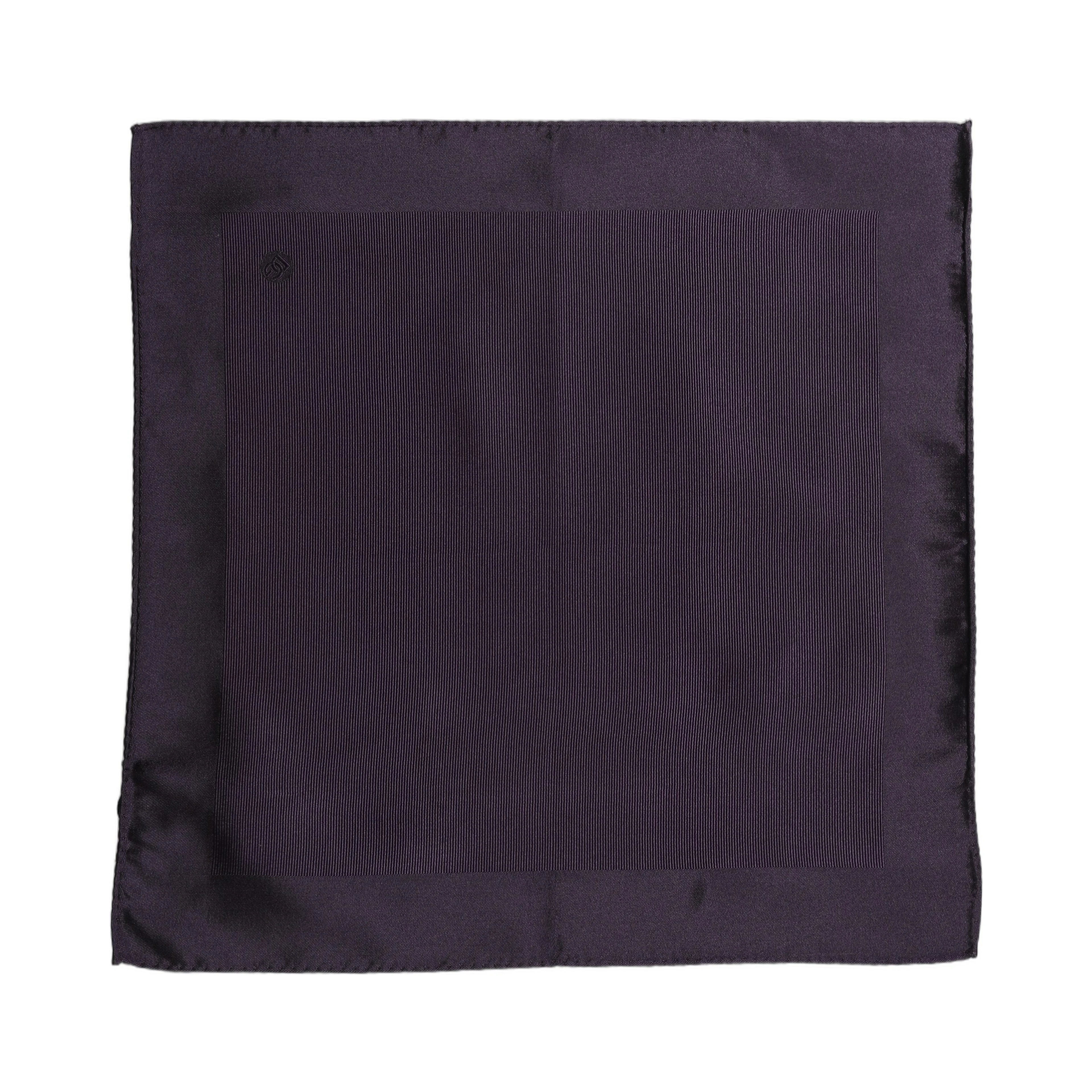 Men Purple Square Handerkerchief Pocket Scarf