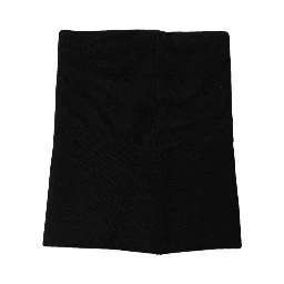 Men Black Cashmere Knitted Neck Warmer Scarf