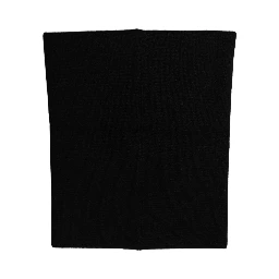 Black Cashmere Logo Plaque Neck Warmer Scarf