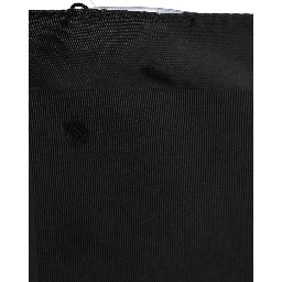 Black Silk Square Handerkerchief Pocket Scarf