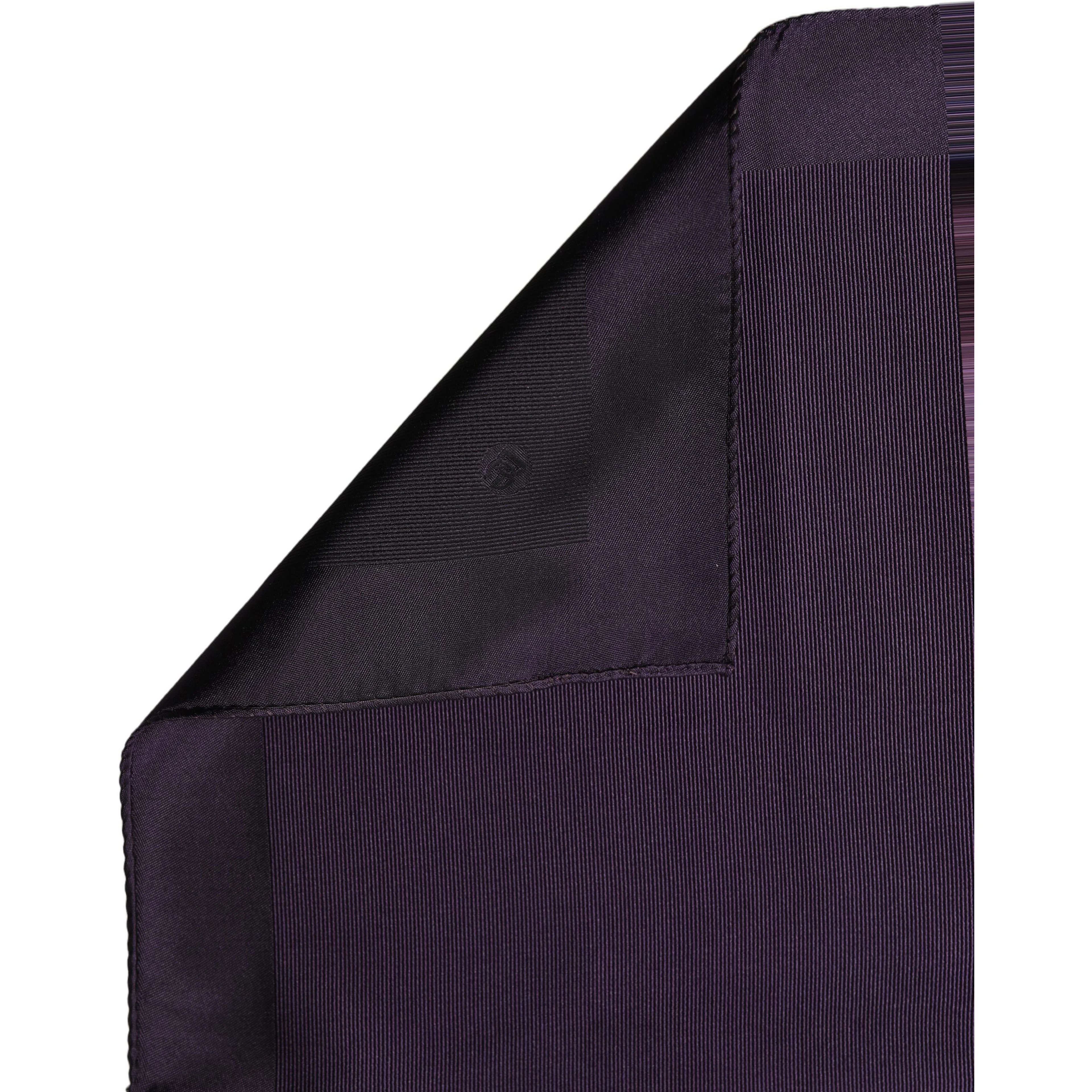 Men Purple Square Handerkerchief Pocket Scarf