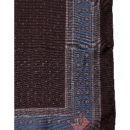 Maroon Geometric Handkerchief Pocket Scarf