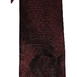 Burgundy Silk Dotted Fringed Neck Shawl Scarf