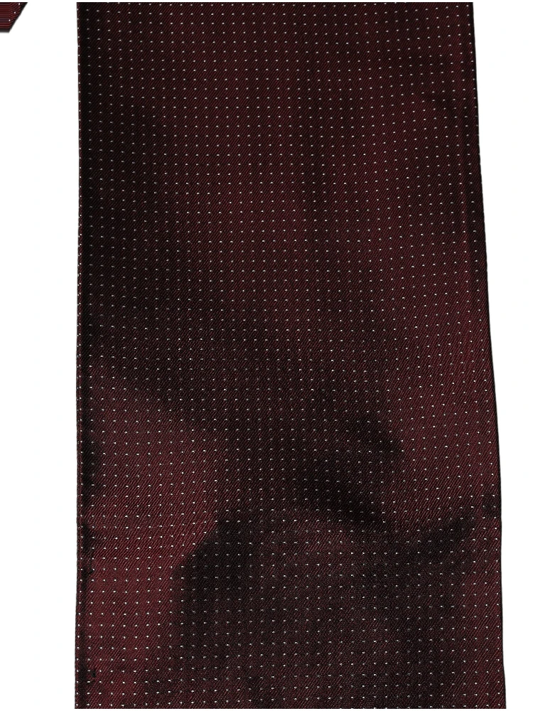 Burgundy Silk Dotted Fringed Neck Shawl Scarf alternative