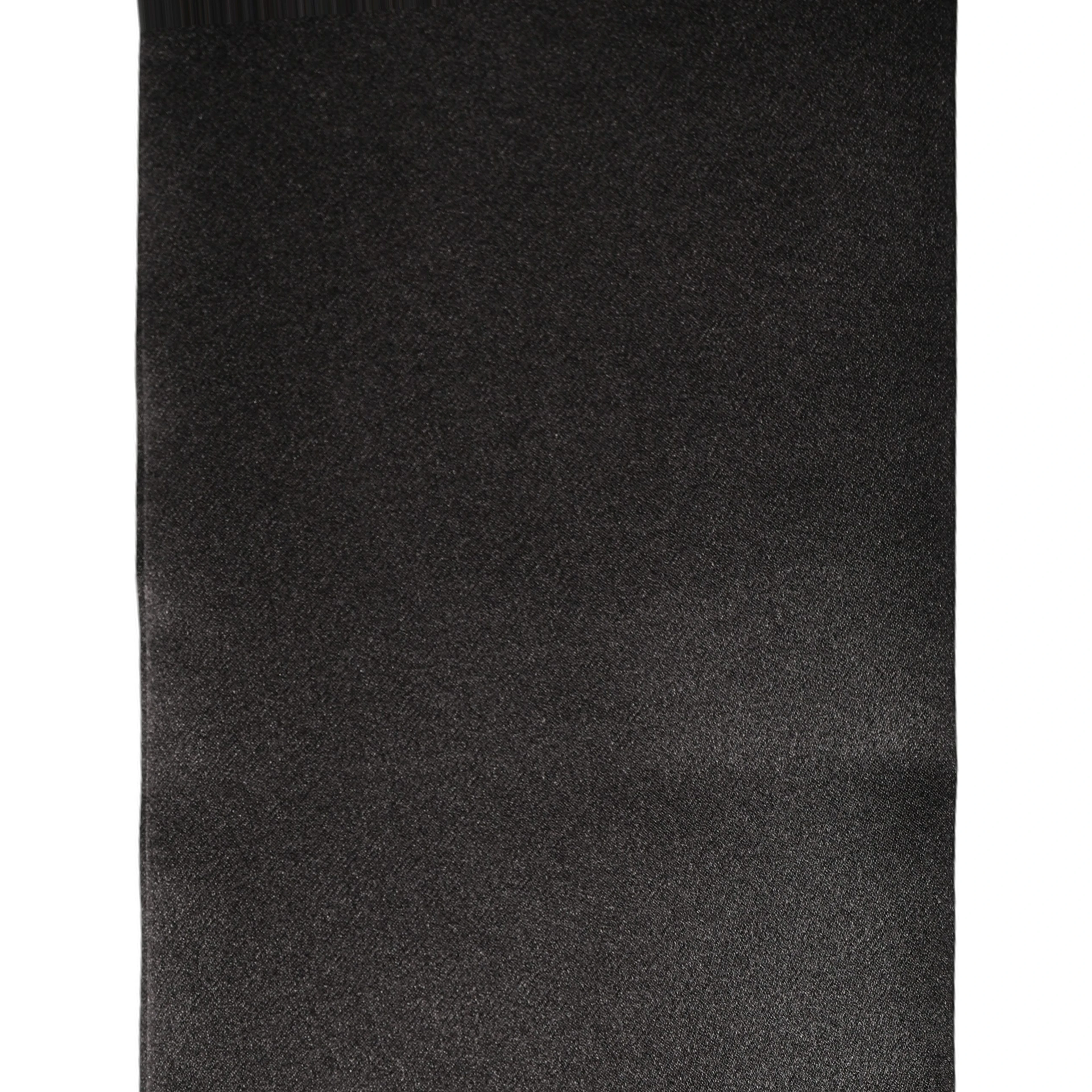 Men Black Satin Silk Skinny Neck Shawl Scarf