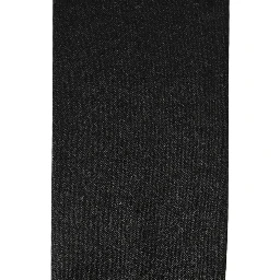 Men Black Satin Silk Fringed Neck Shawl Scarf