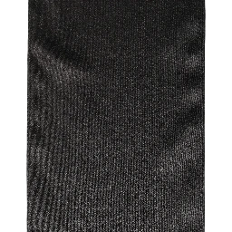 Men Black Satin Silk Skinny Neck Shawl Scarf