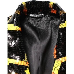 Multicolor Sequin Embellished Double Breasted Jacket