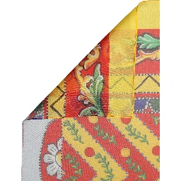 Multicolor Silk Printed Square Foulard Scarf