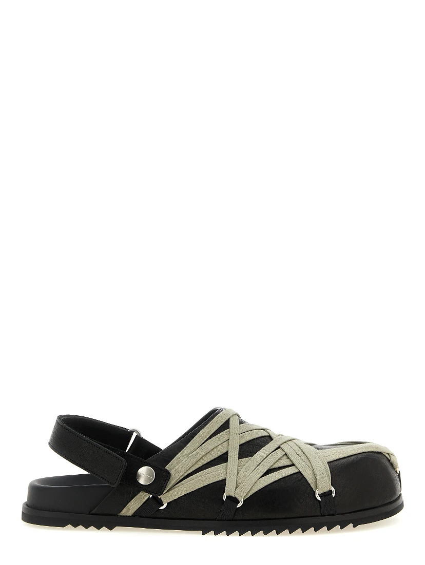 Black Ramie Mules