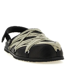 Black Ramie Mules