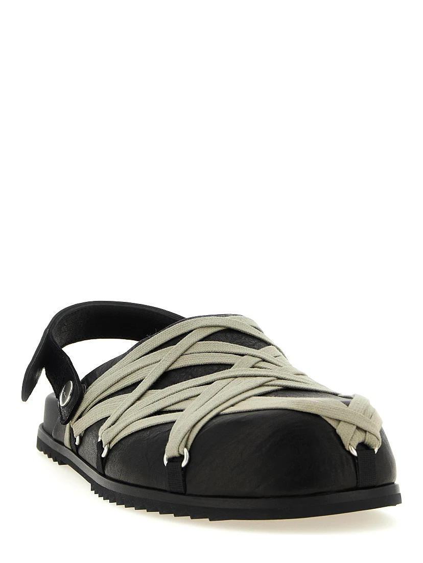 Black Ramie Mules