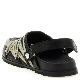 Black Ramie Mules