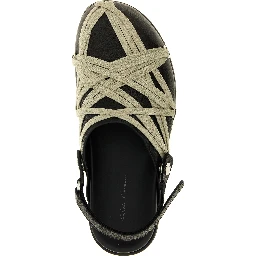 Black Ramie Mules
