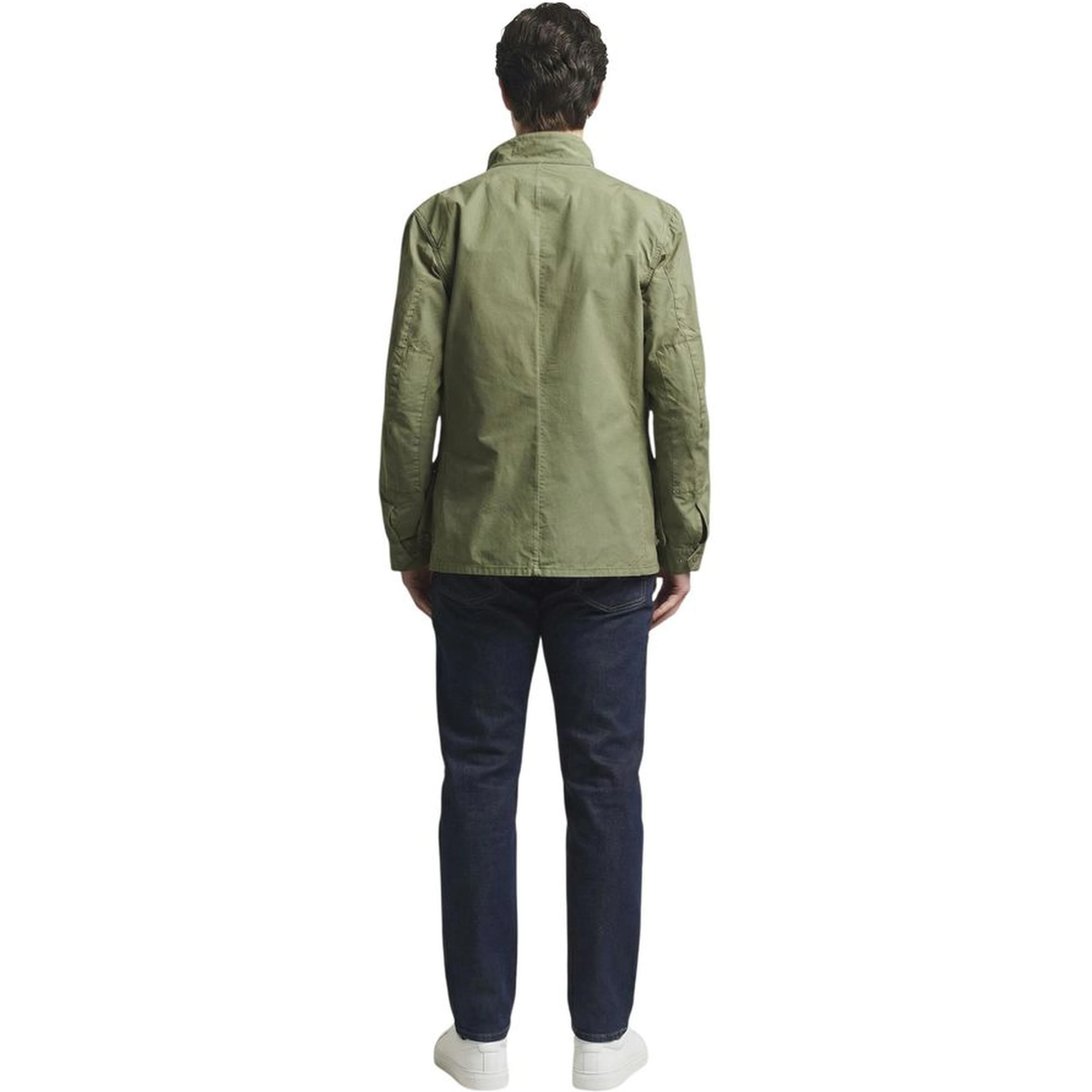 Green Cotton Full-Length Jacket