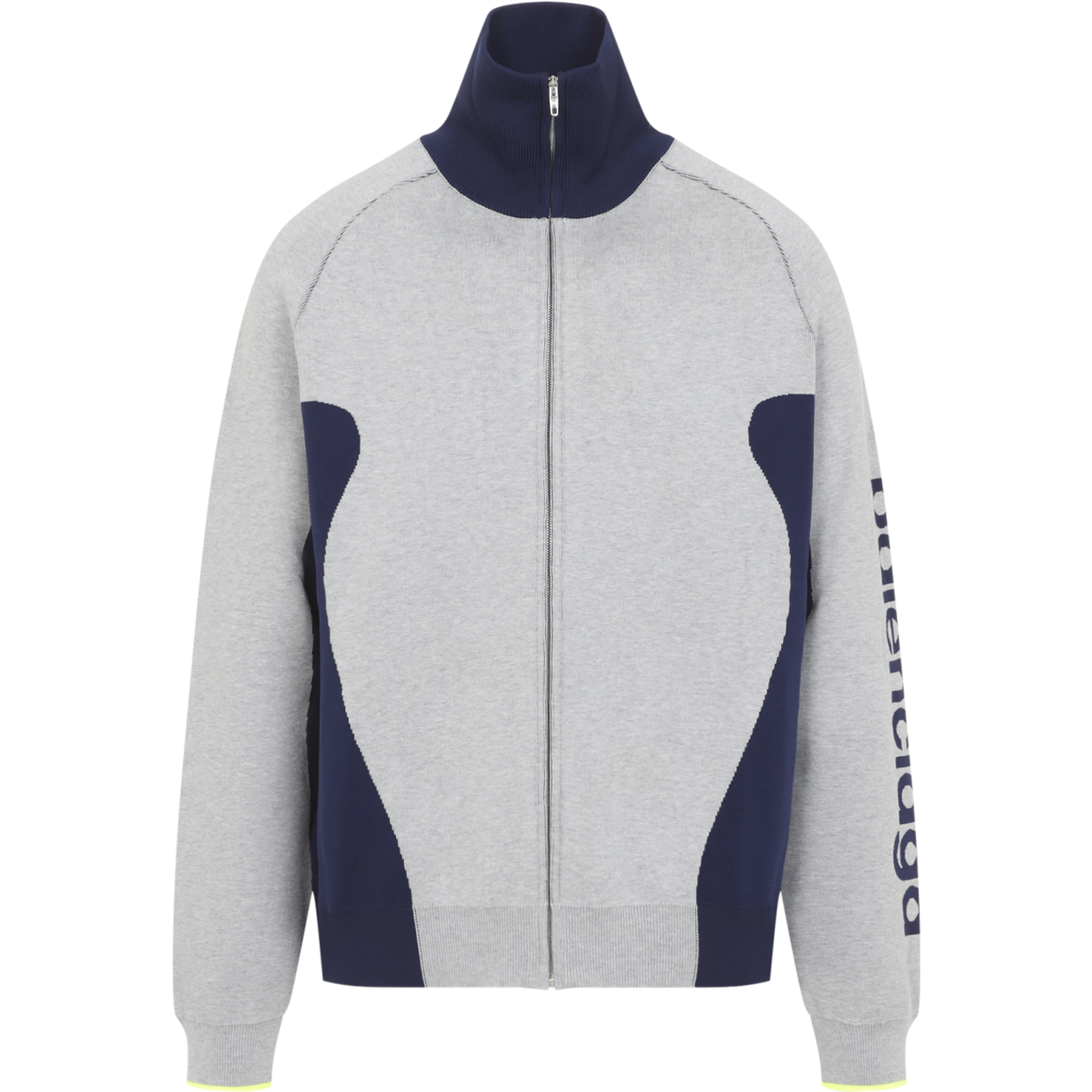 KNITTED ZIP UP CARDIGAN