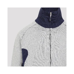 KNITTED ZIP UP CARDIGAN