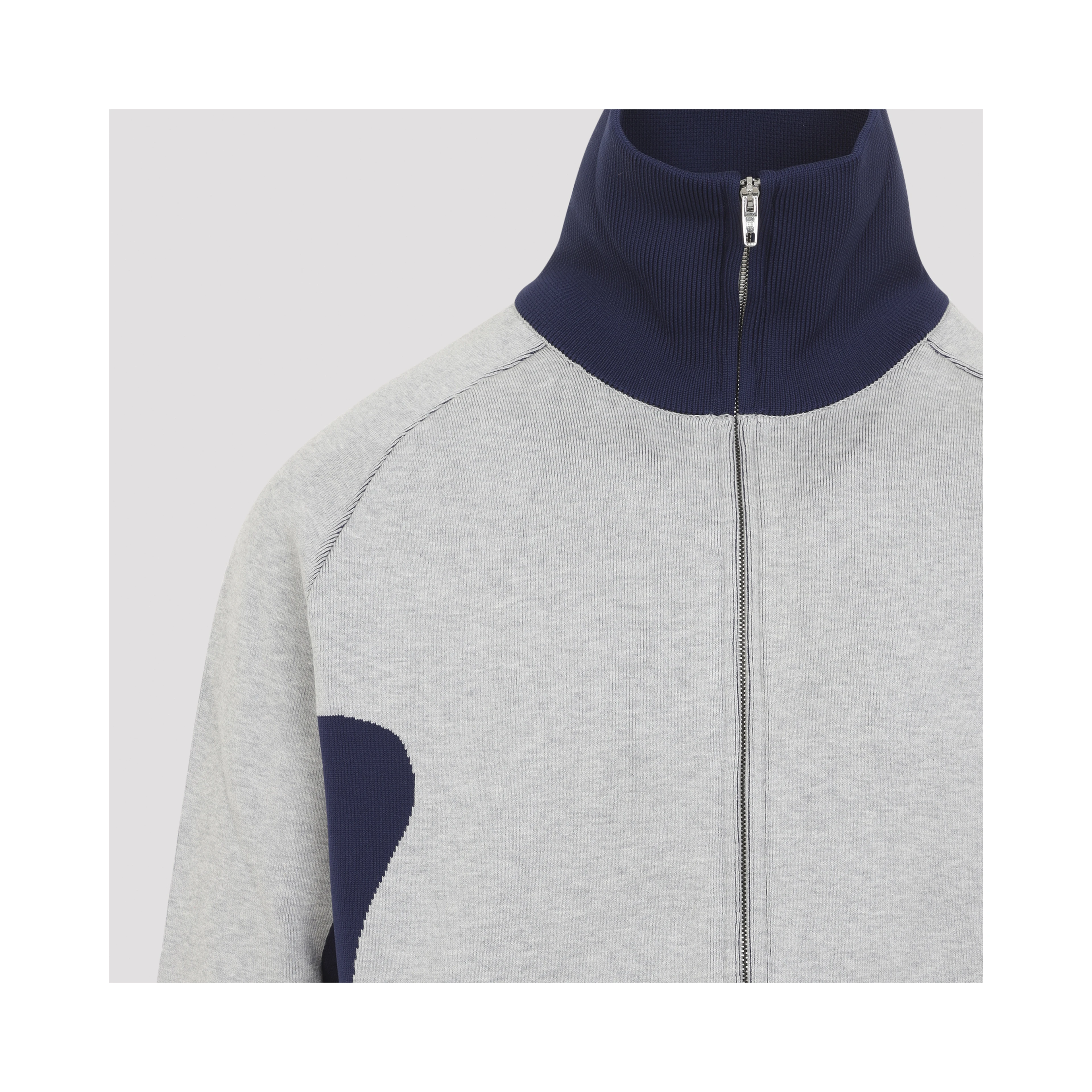 KNITTED ZIP UP CARDIGAN