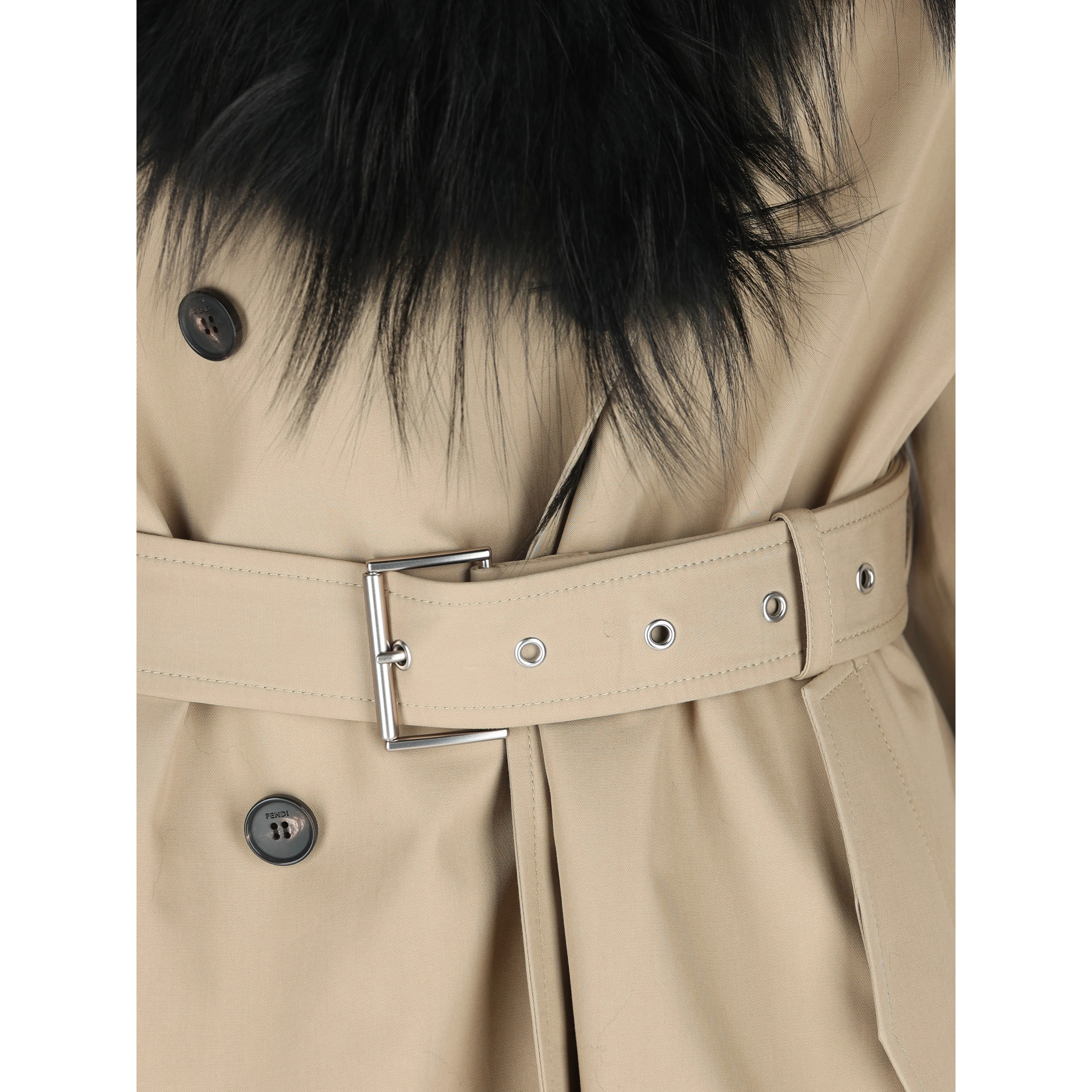 Fendi Coats Beige