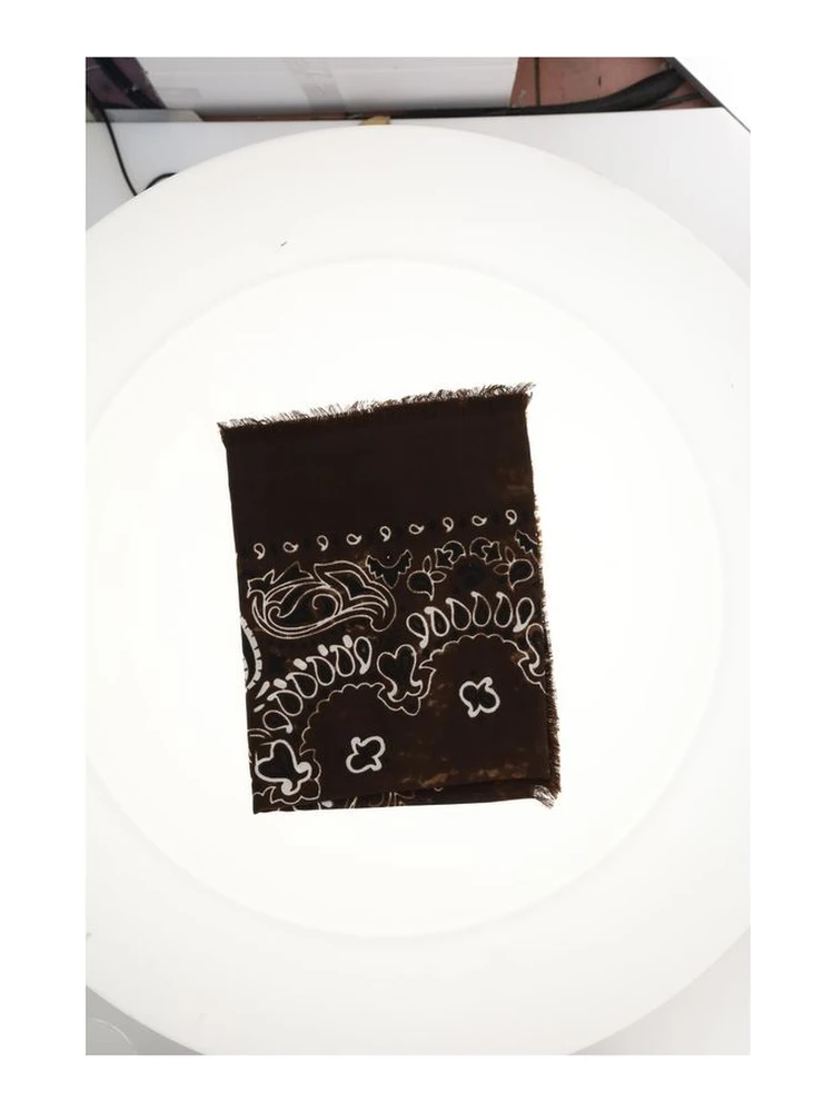 Brown Wool Oves Aries Foulard