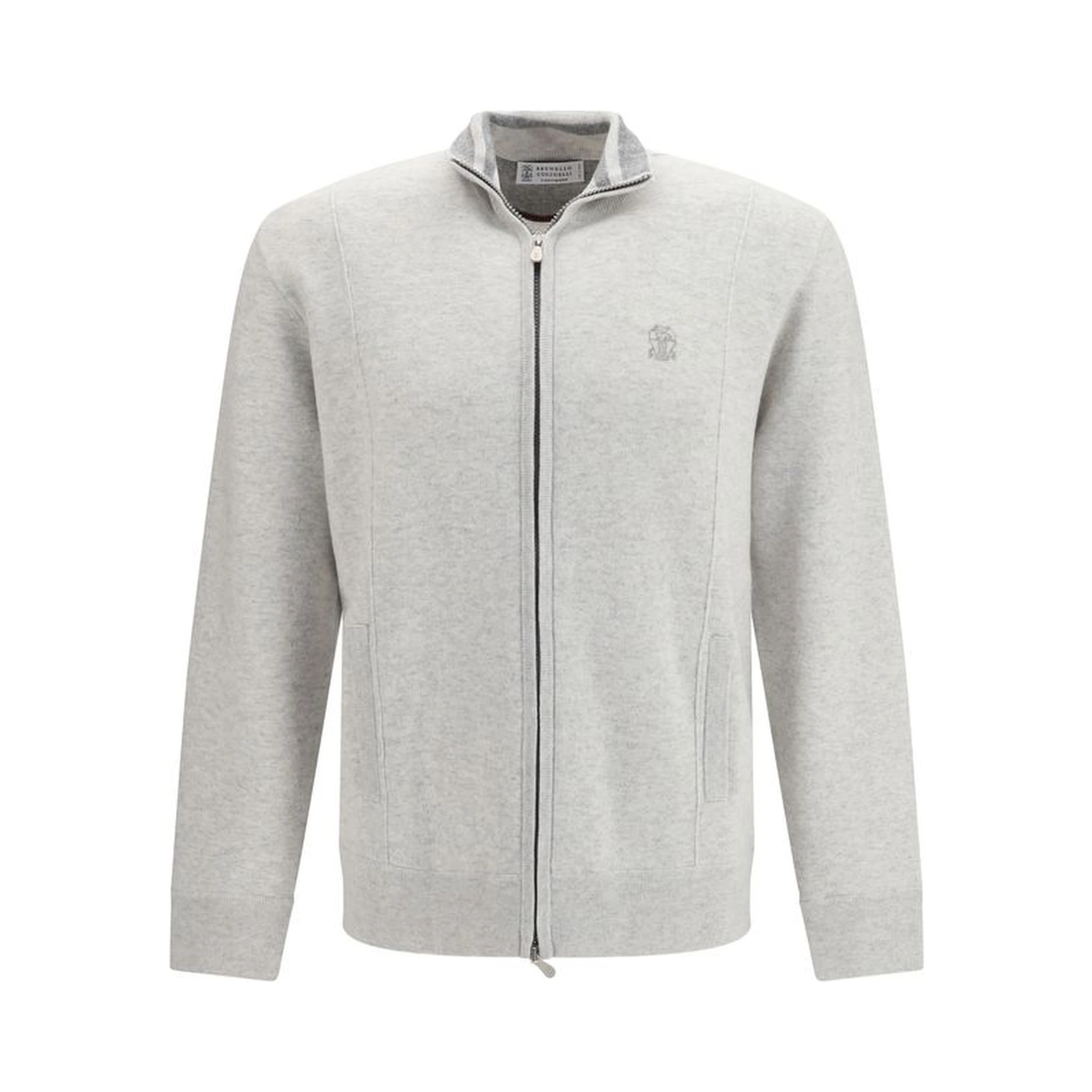 Gray Cashmere Cardigan