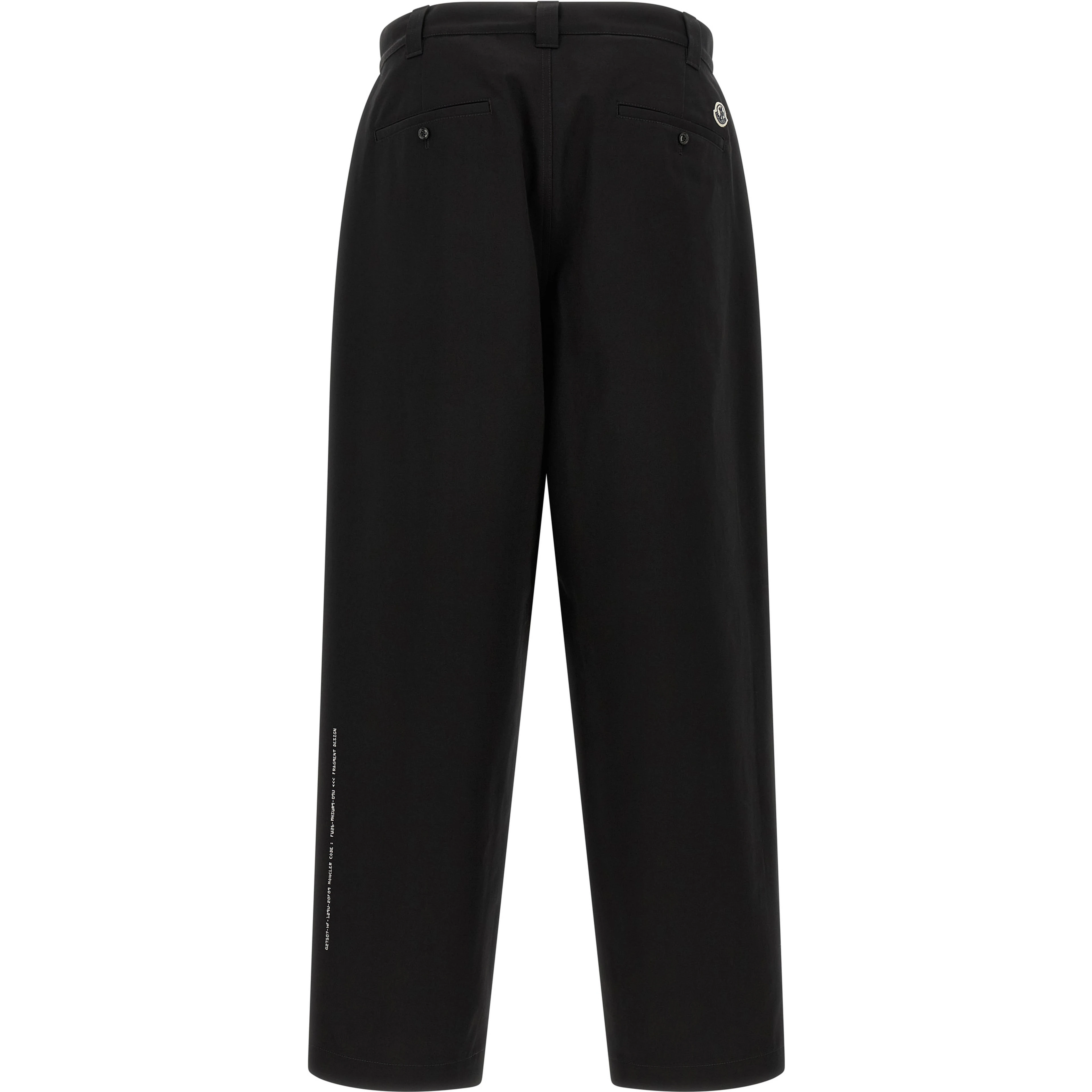 Black Cotton Casual Pants