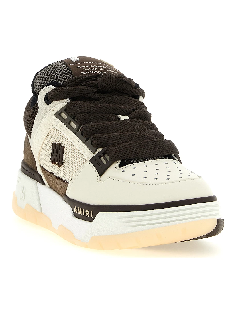 Brown Calfskin Chunky Sneakers