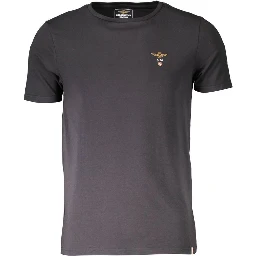 Black Cotton Men's T-Shirt