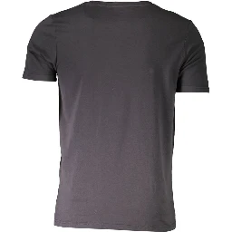 Black Cotton Men's T-Shirt