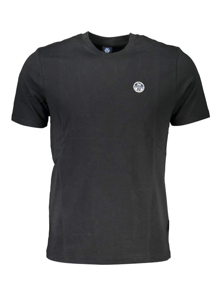 Black Cotton Men T-Shirt
