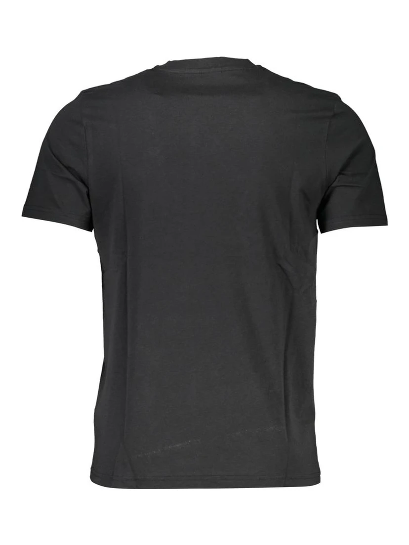 Black Cotton Men T-Shirt