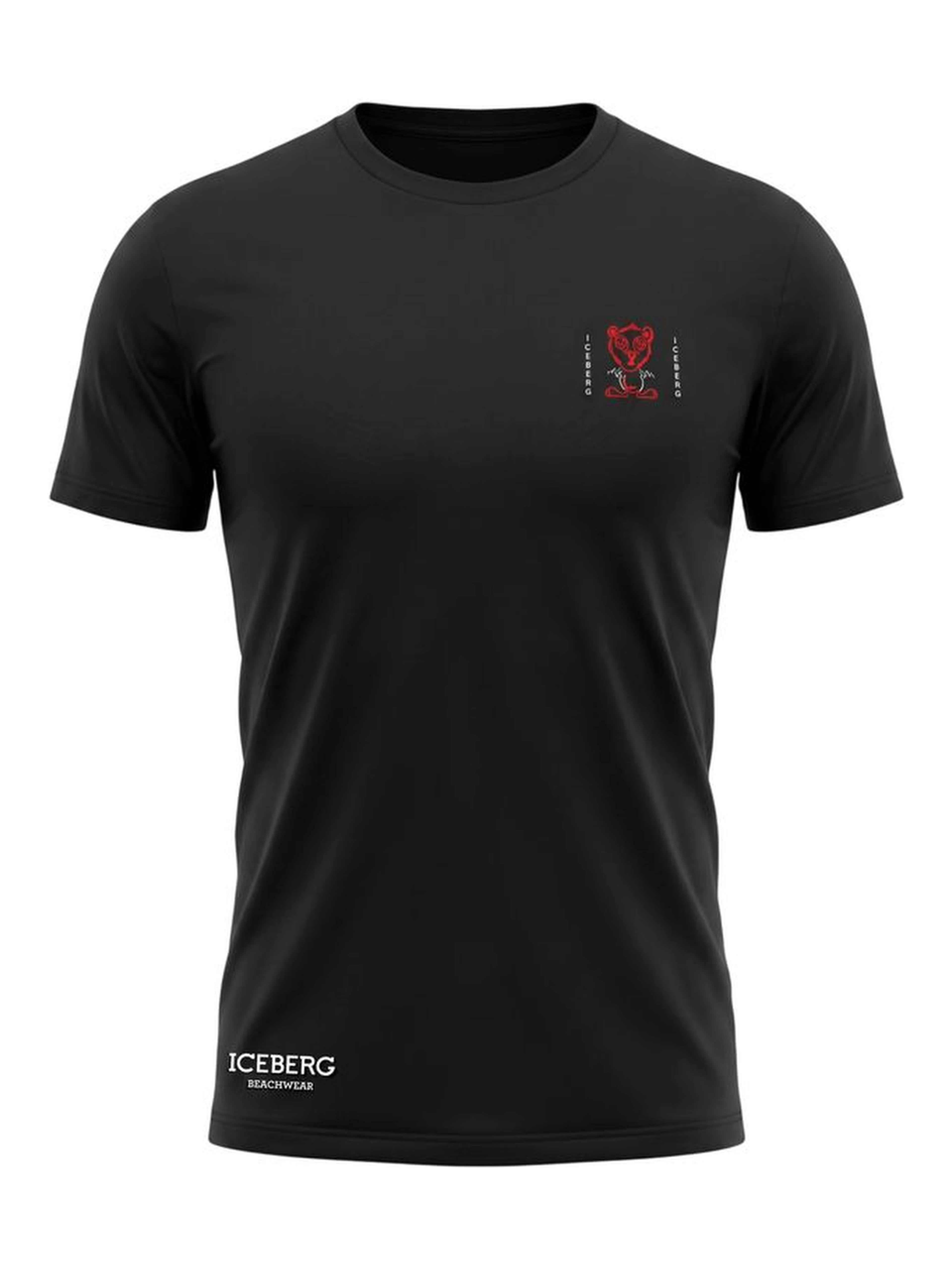 Black Cotton Men T-Shirt