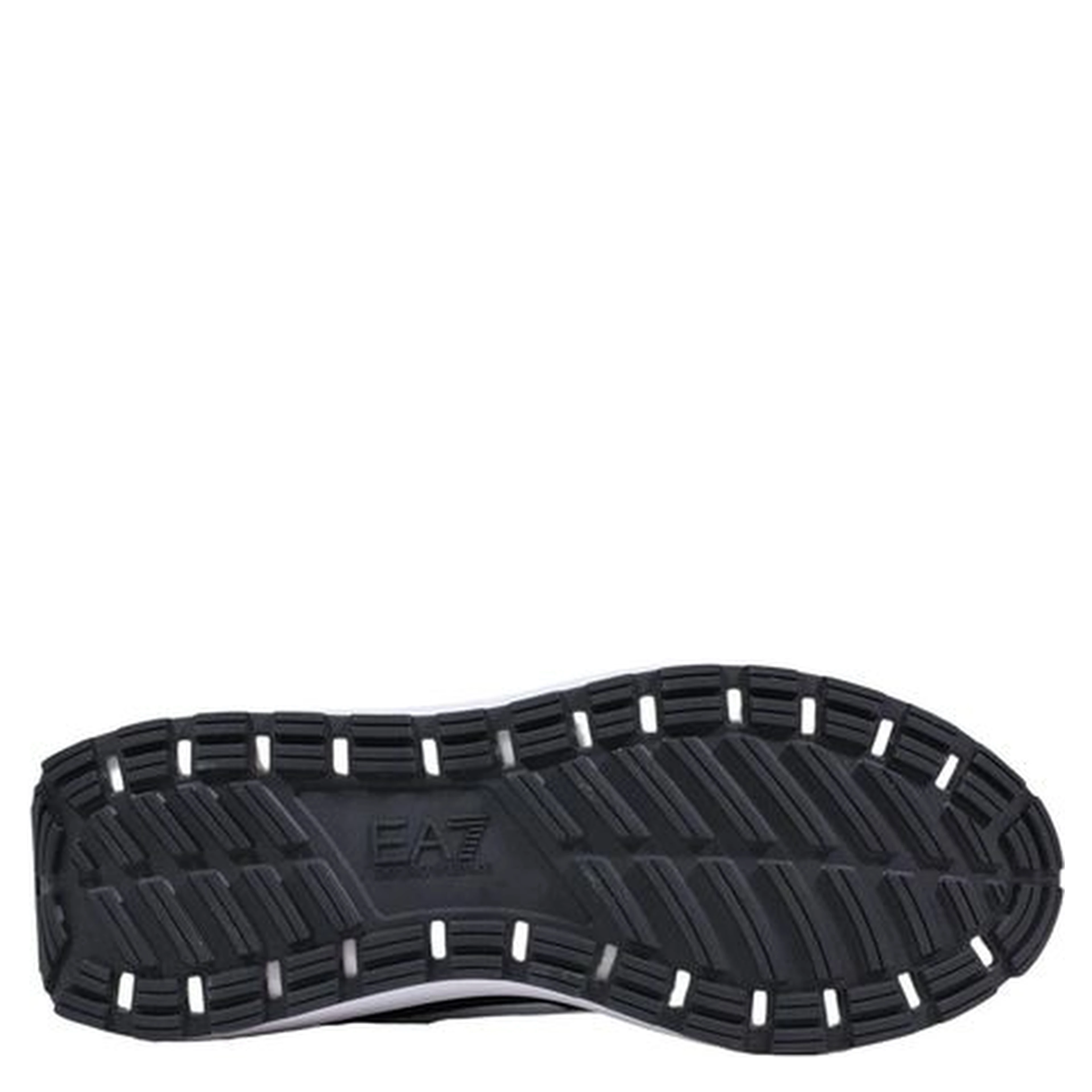 Black And White Polyethylene Athletic Sneakers