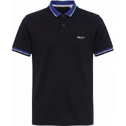 Blue Cotton Men's Polo-Shirt