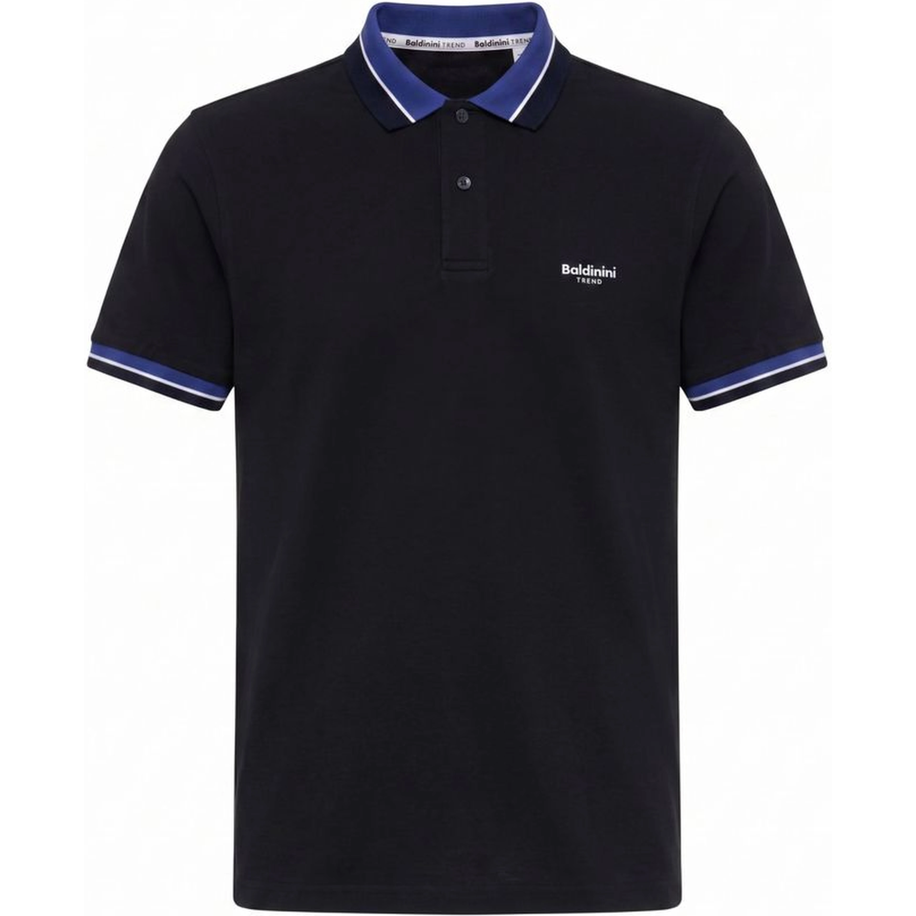 Blue Cotton Men's Polo-Shirt