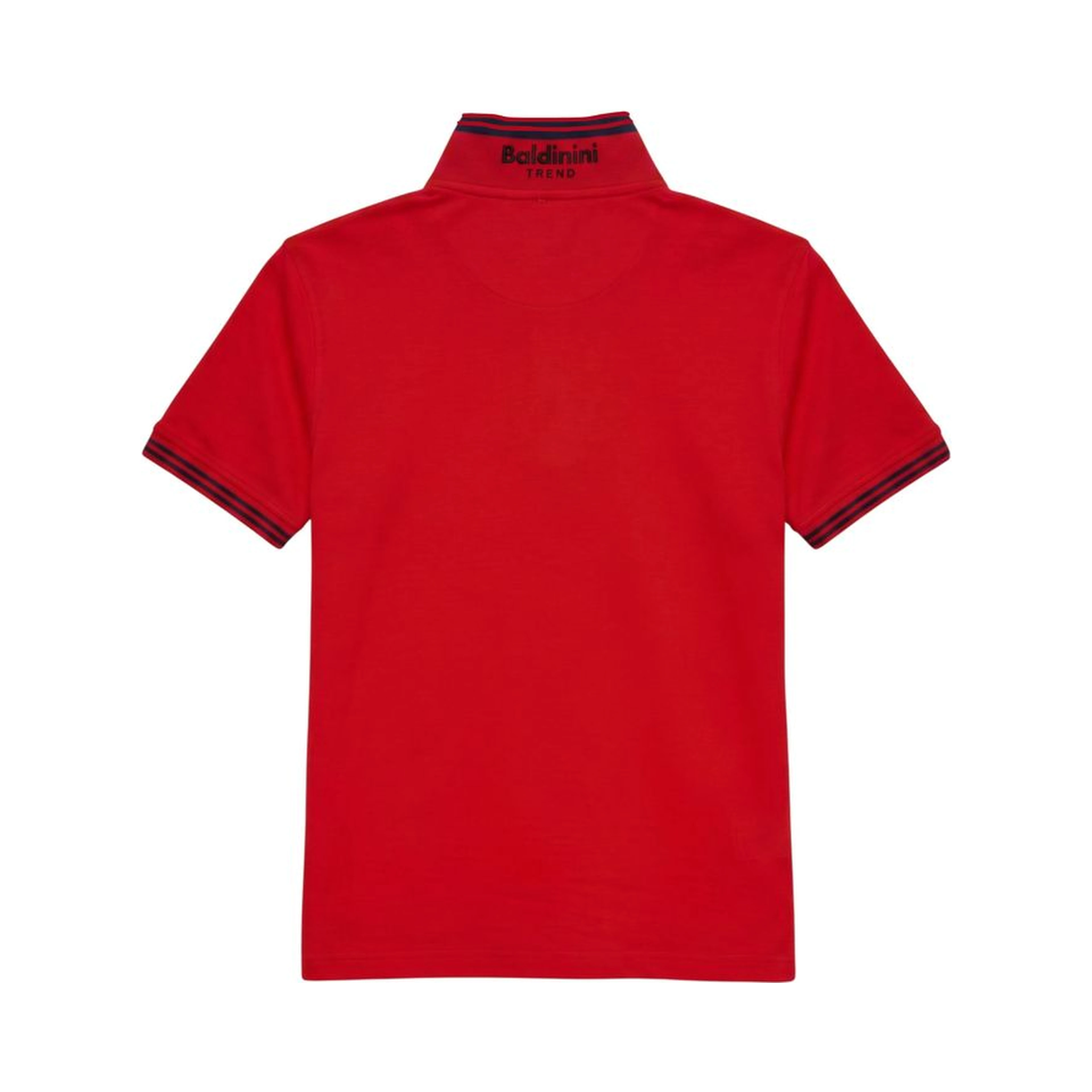 Red Cotton Men Polo-Shirt