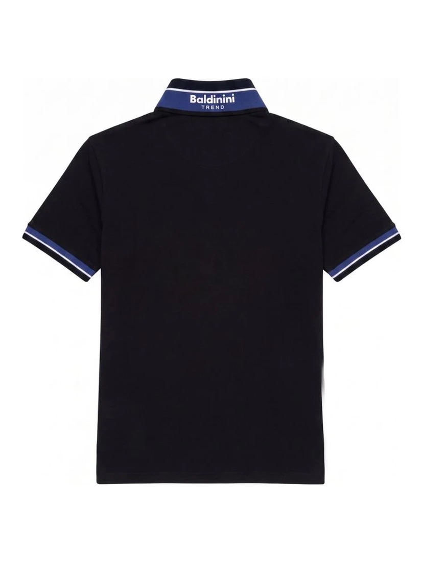 Blue Cotton Men's Polo-Shirt