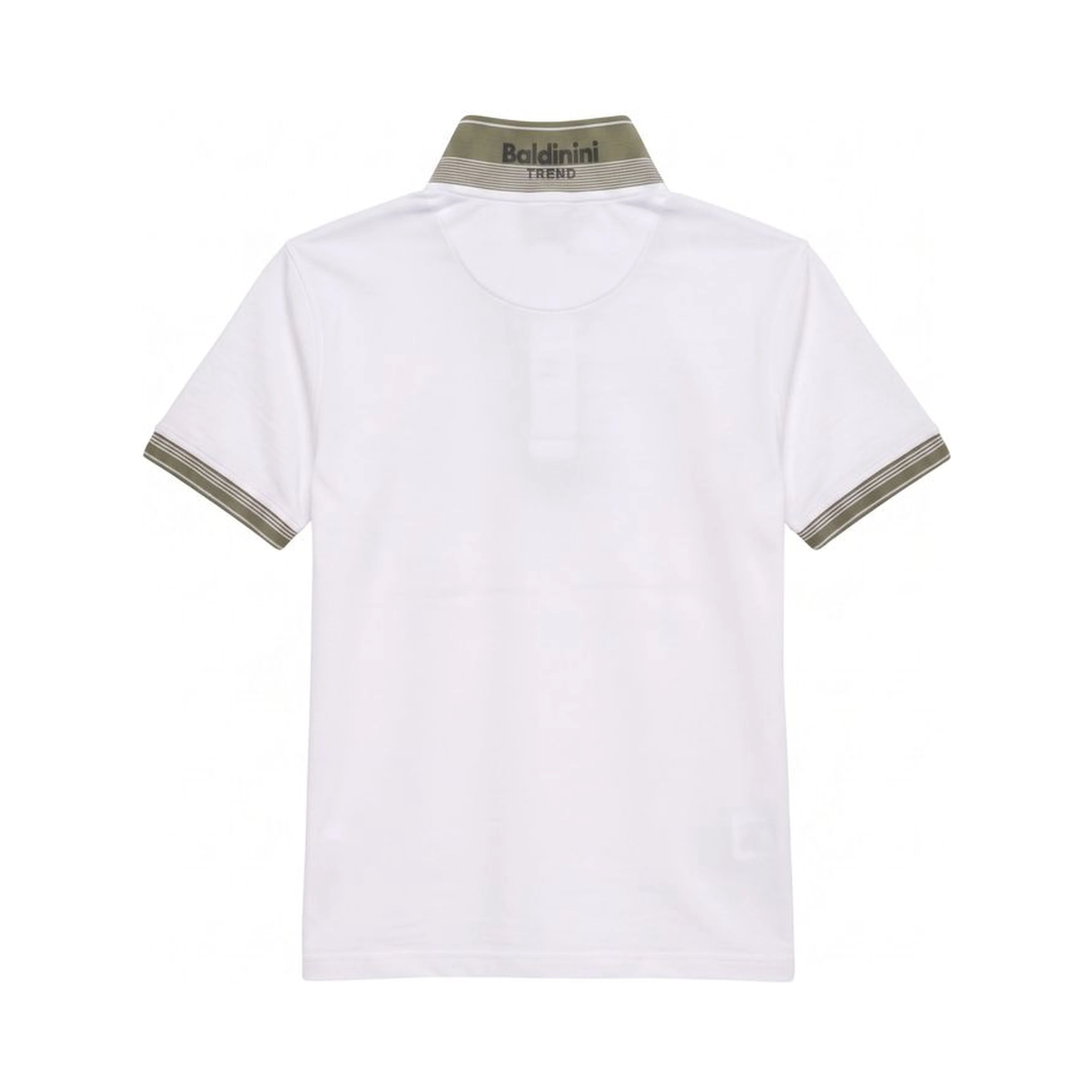 White Cotton Men Polo-Shirt