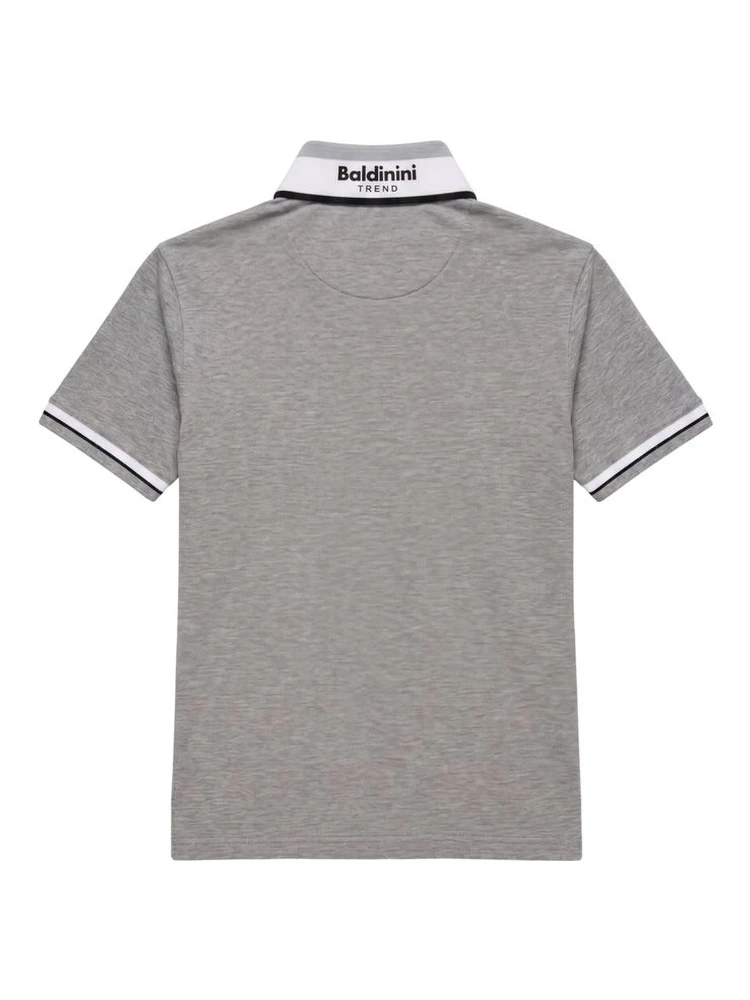 Grey Cotton Men Polo alternative
