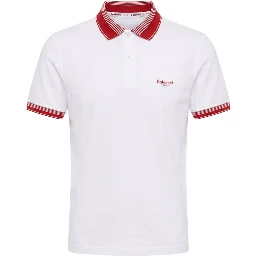 White Cotton Men Polo