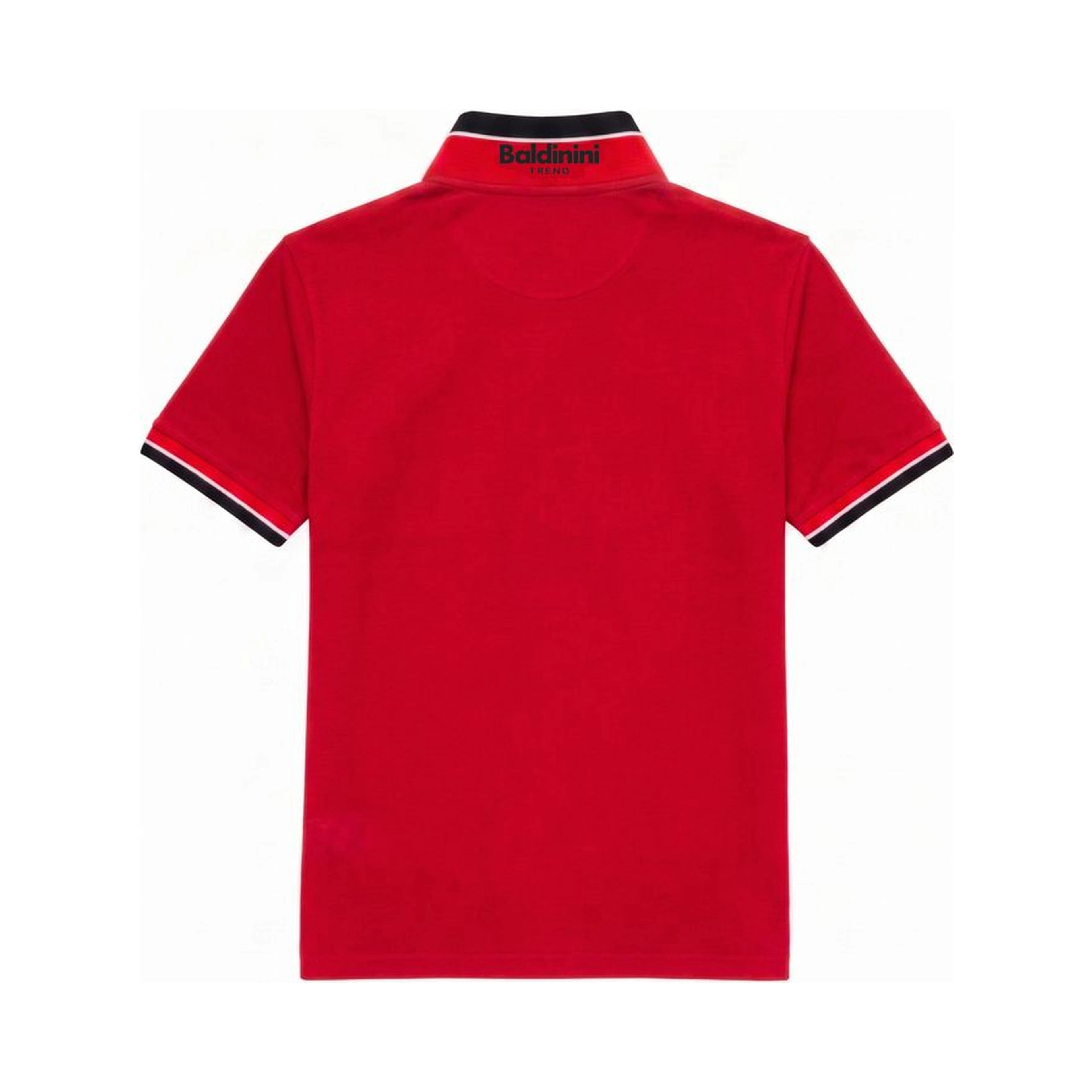 Red Cotton Men Polo-Shirt
